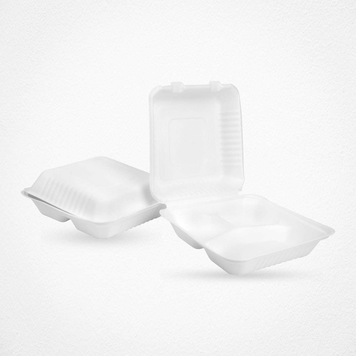 3 Compartments Clamsell Food Container Takeaway Box 9″ x 9″ – Pack of 100