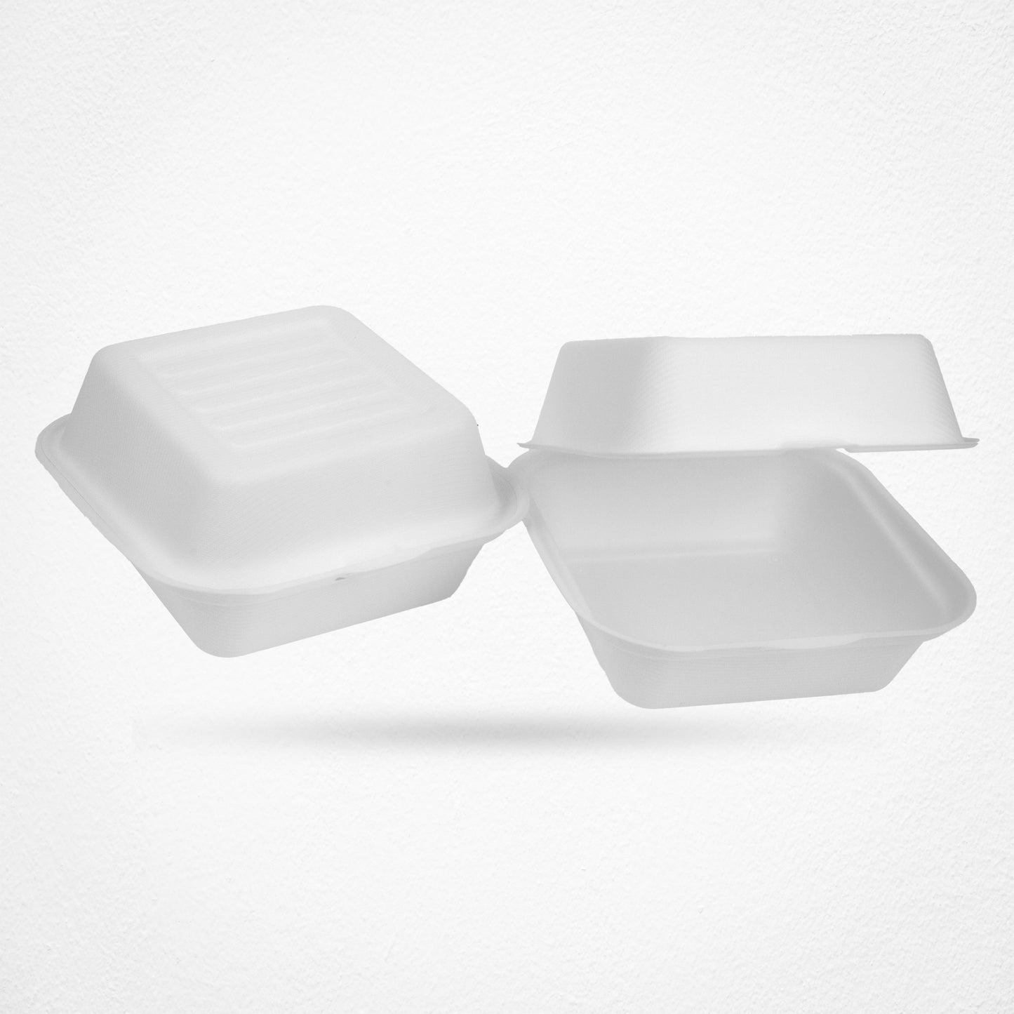 Disposable Hamburger Square Box – Food Containers - 6″ x 6″ (450ml)