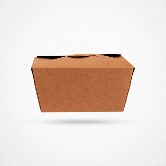 Kraft Paper Takeaway Food Container Boxes – Small – 800ml