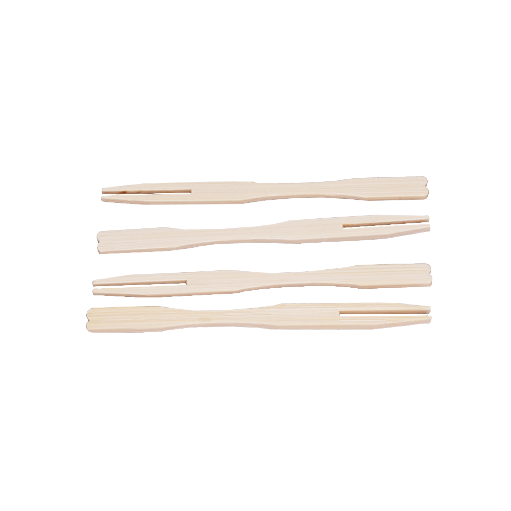 Bamboo Buffet Forks / Fruit Forks 9cm – Pack of 100