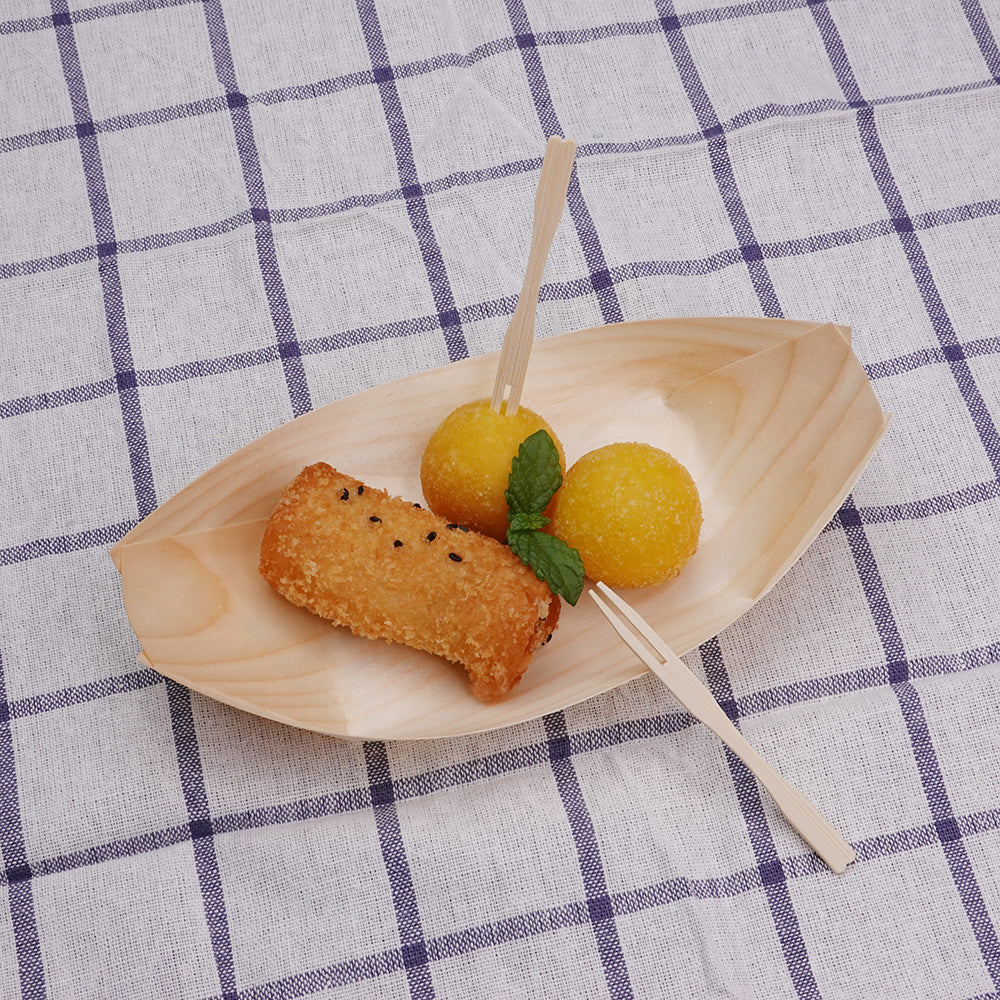 Bamboo Buffet Forks / Fruit Forks 9cm – Pack of 100