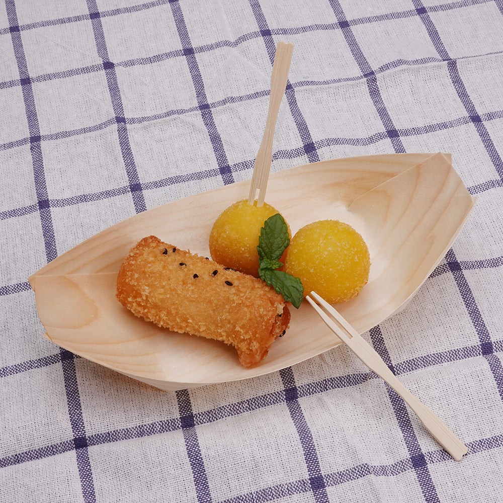 Bamboo Buffet Forks / Fruit Forks 9cm – Pack of 100