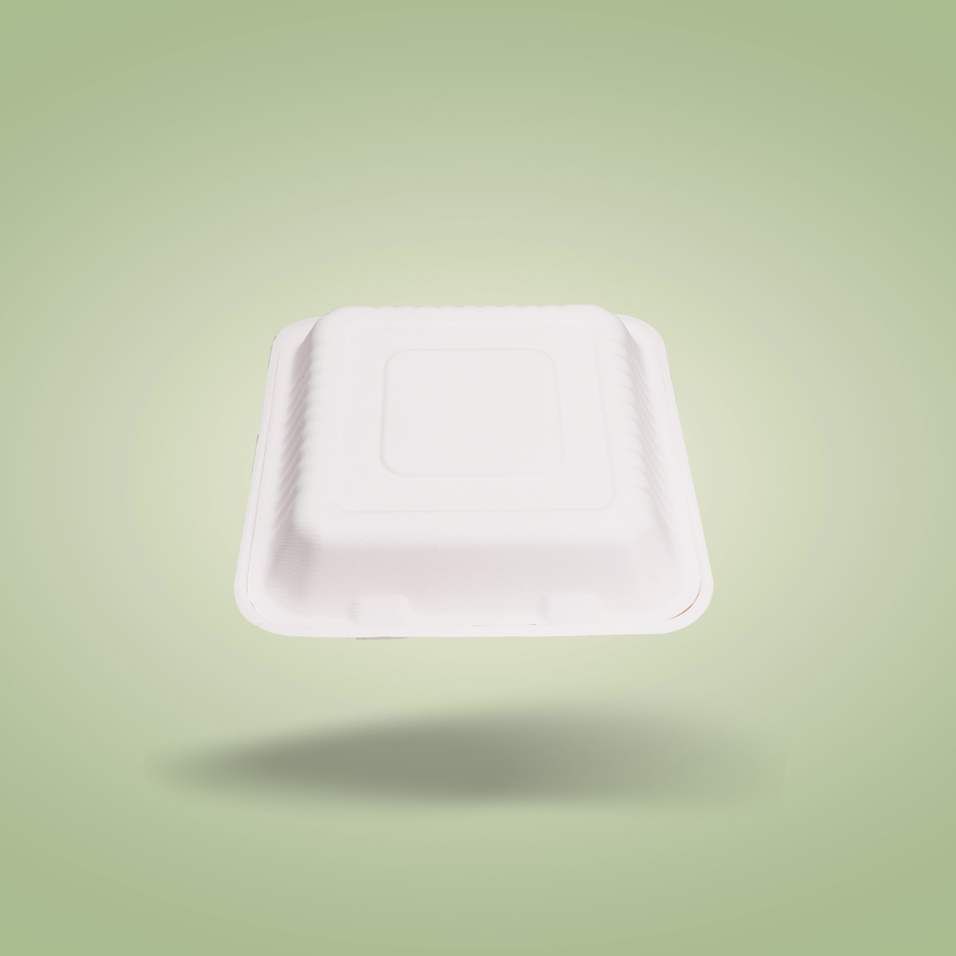 3 Compartments Clamsell Food Container Takeaway Box 9″ x 9″ – Pack of 100