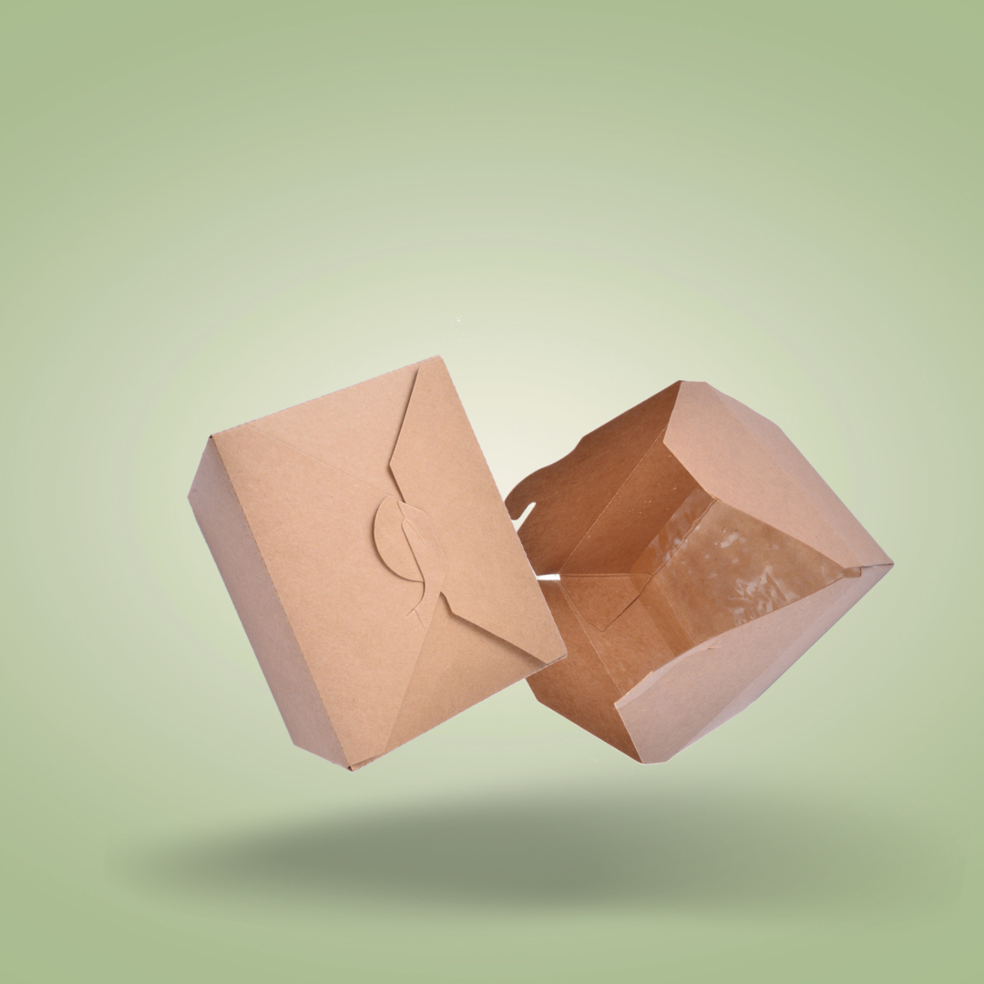 Kraft Paper Takeaway Food Container Boxes – Small – 800ml