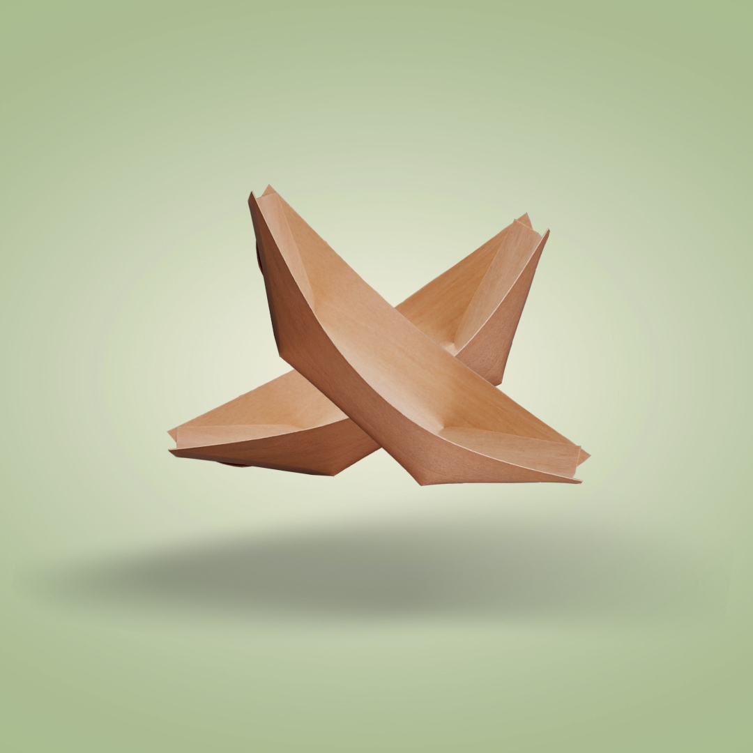 Disposable Pine Wood Canape Serving Boats – Small (135x75mm) – Pack of 50