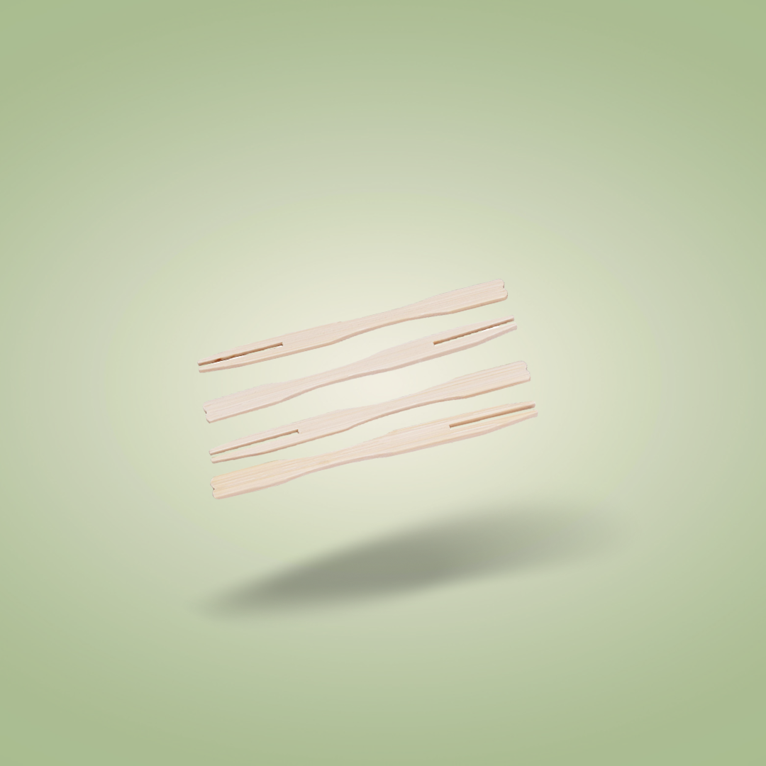 Bamboo Buffet Forks / Fruit Forks 9cm – Pack of 100