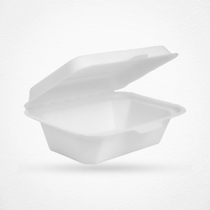 Bagasse Lunch Box Food Takeaway Containers (600ml) – 7″ x 5″