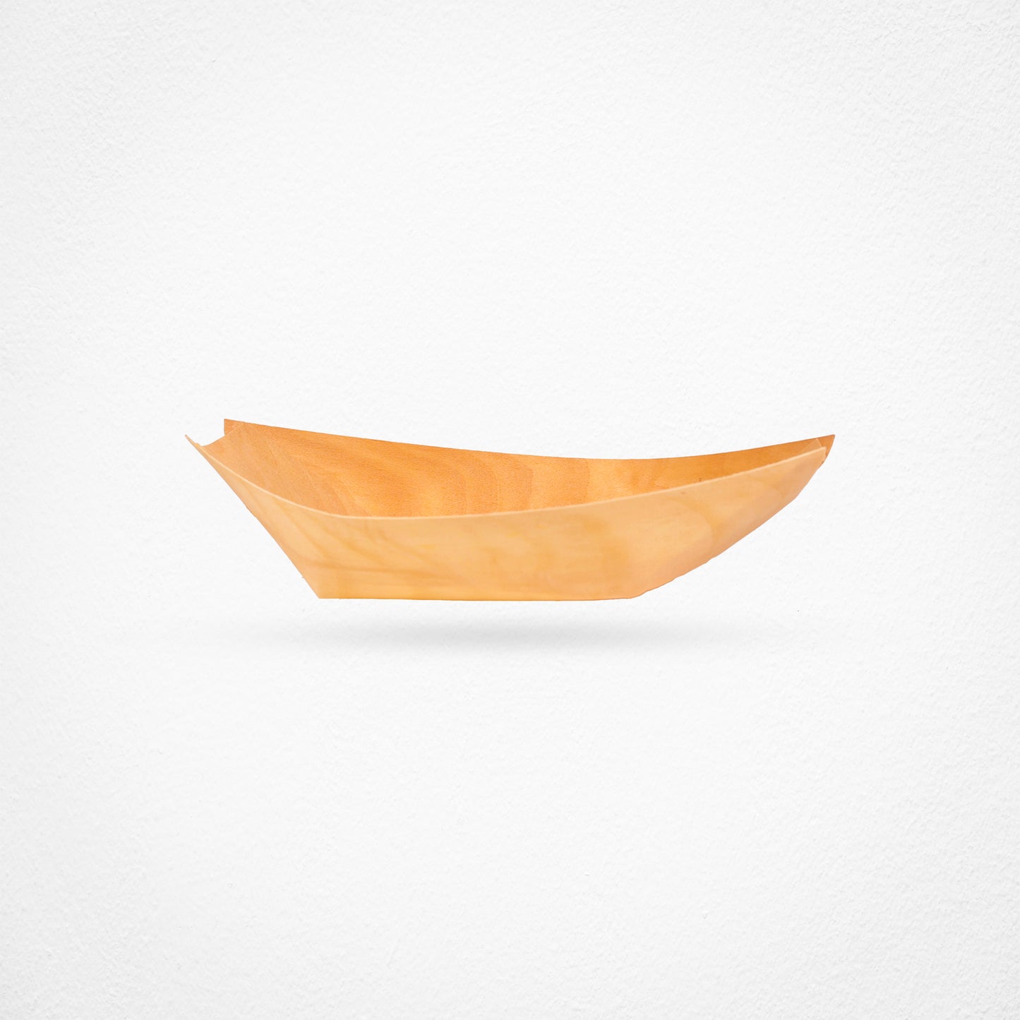 Disposable Pine Wood Canape Serving Boats – Small (135x75mm) – Pack of 50