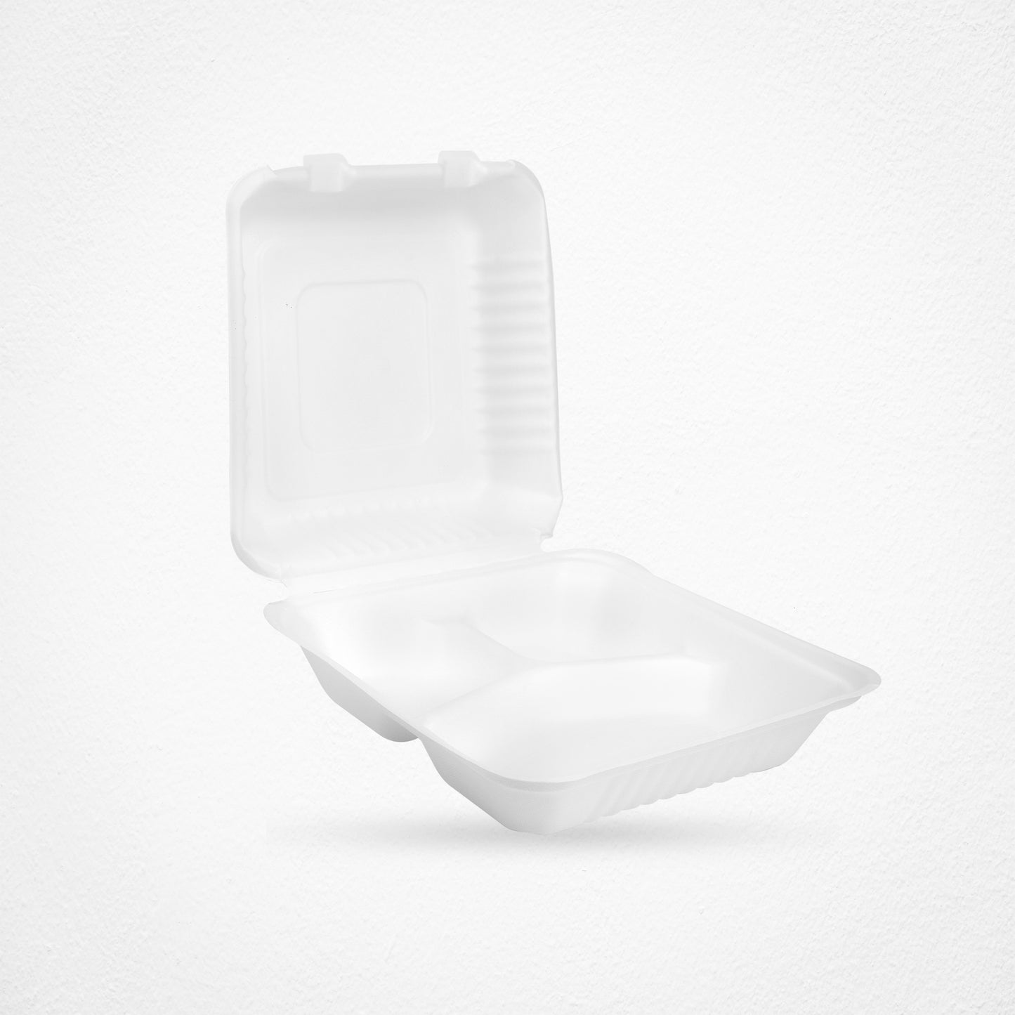 3 Compartments Clamsell Food Container Takeaway Box 9″ x 9″ – Pack of 100