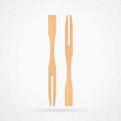 Bamboo Buffet Forks / Fruit Forks 9cm – Pack of 100