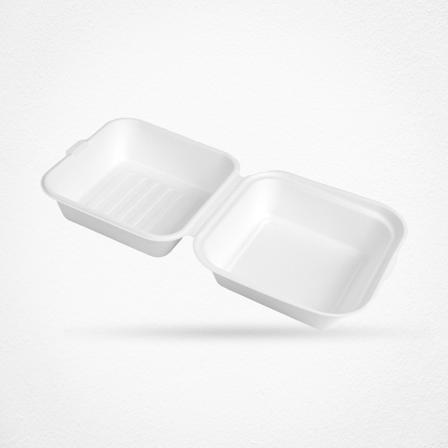 Disposable Hamburger Square Box – Food Containers - 6″ x 6″ (450ml)