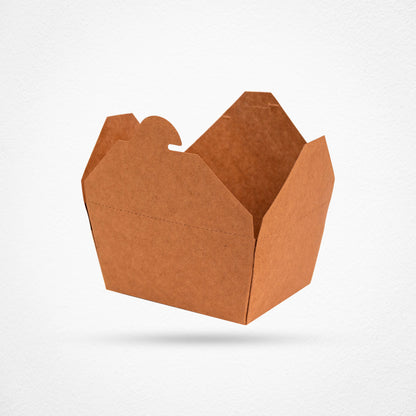Kraft Paper Takeaway Food Container Boxes – Small – 800ml