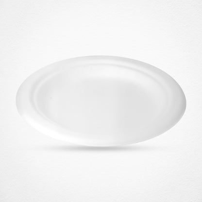 EcoFlavour Round Bagasse Plates Plain 6″ / 15cm – (Pack of 125 Plates)
