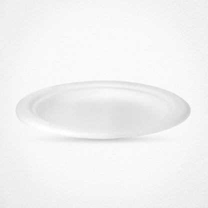 EcoFlavour Round Bagasse Plates Plain 6″ / 15cm – (Pack of 125 Plates)