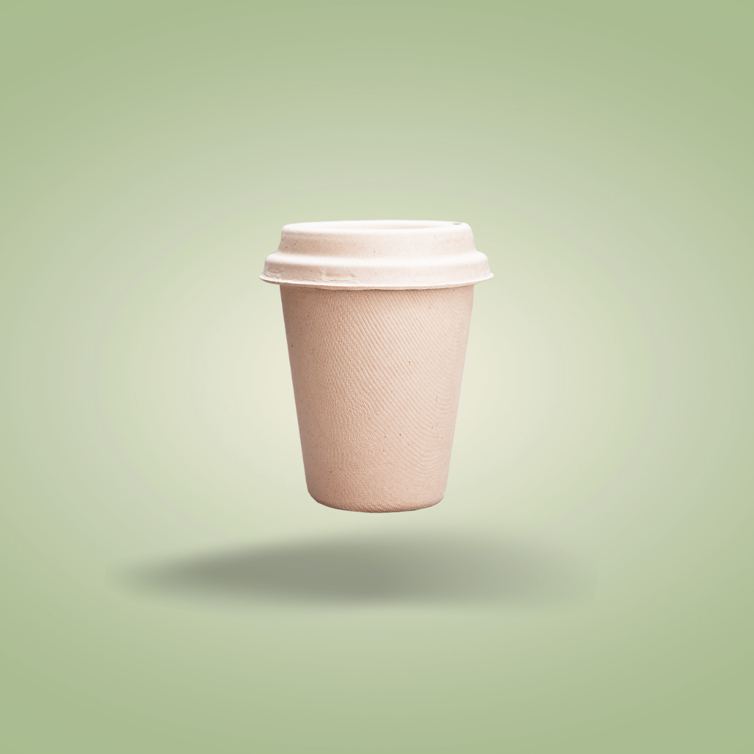 Bagasse Cups lids for 12oz – Dia94mm H20mm – Natural Colour or White