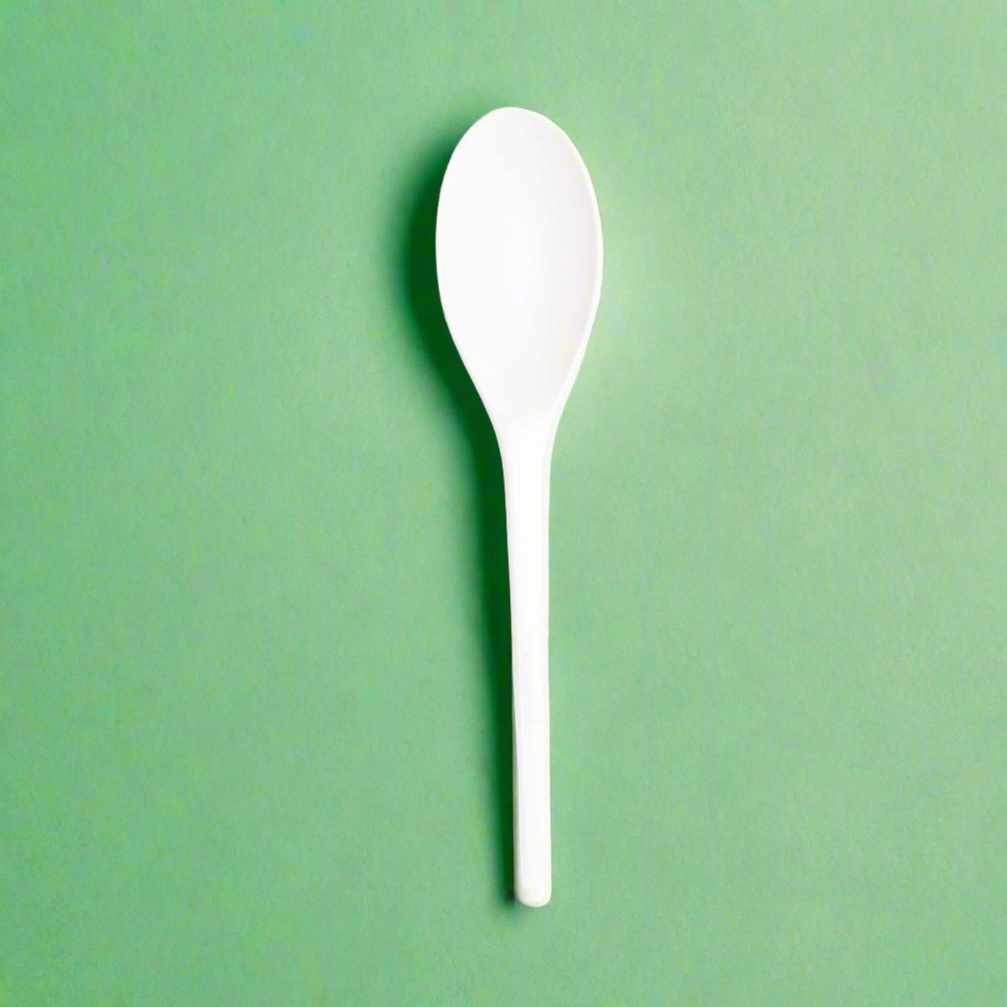 Disposable Cutlery 6.5″ CPLA Compostable Spoons – Pack of 50