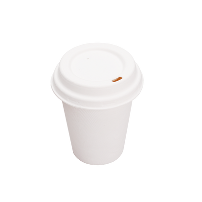 Bagasse Cups for Hot or Cold Drinks – 12oz – Dia90mm H97mm – White