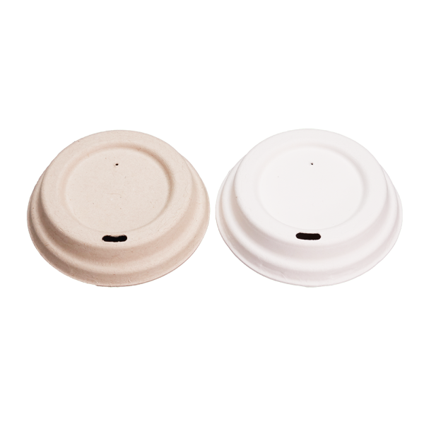 Bagasse Cups lids for 12oz – Dia94mm H20mm – Natural Colour or White