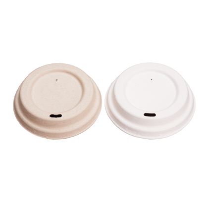 Bagasse Cups lids for 12oz – Dia94mm H20mm – Natural Colour or White