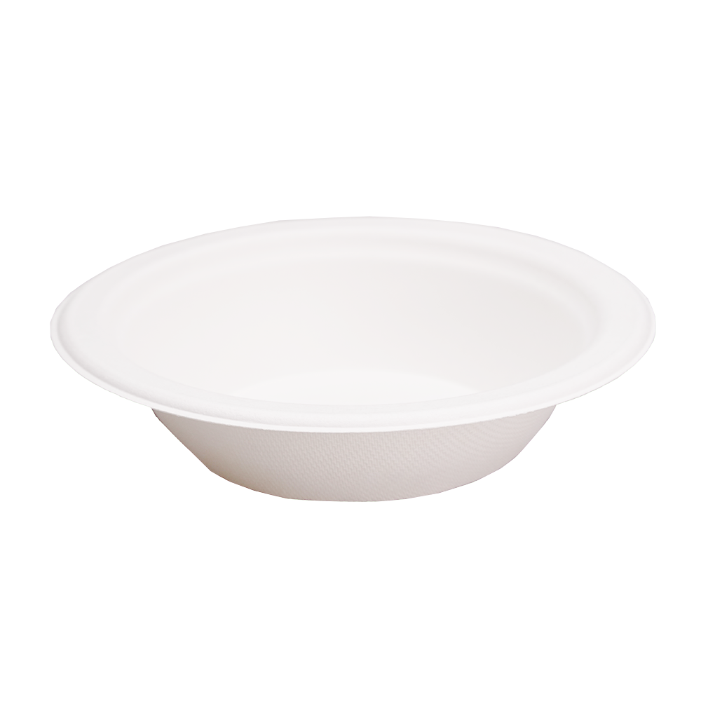 EcoFlavour Round Bagasse Bowls 12oz / 354ml – (Pack of 125 Bowls)