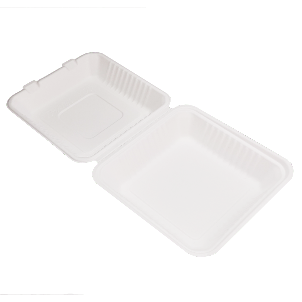 3 Compartments Clamsell Food Container Takeaway Box 9″ x 9″ – Pack of 100