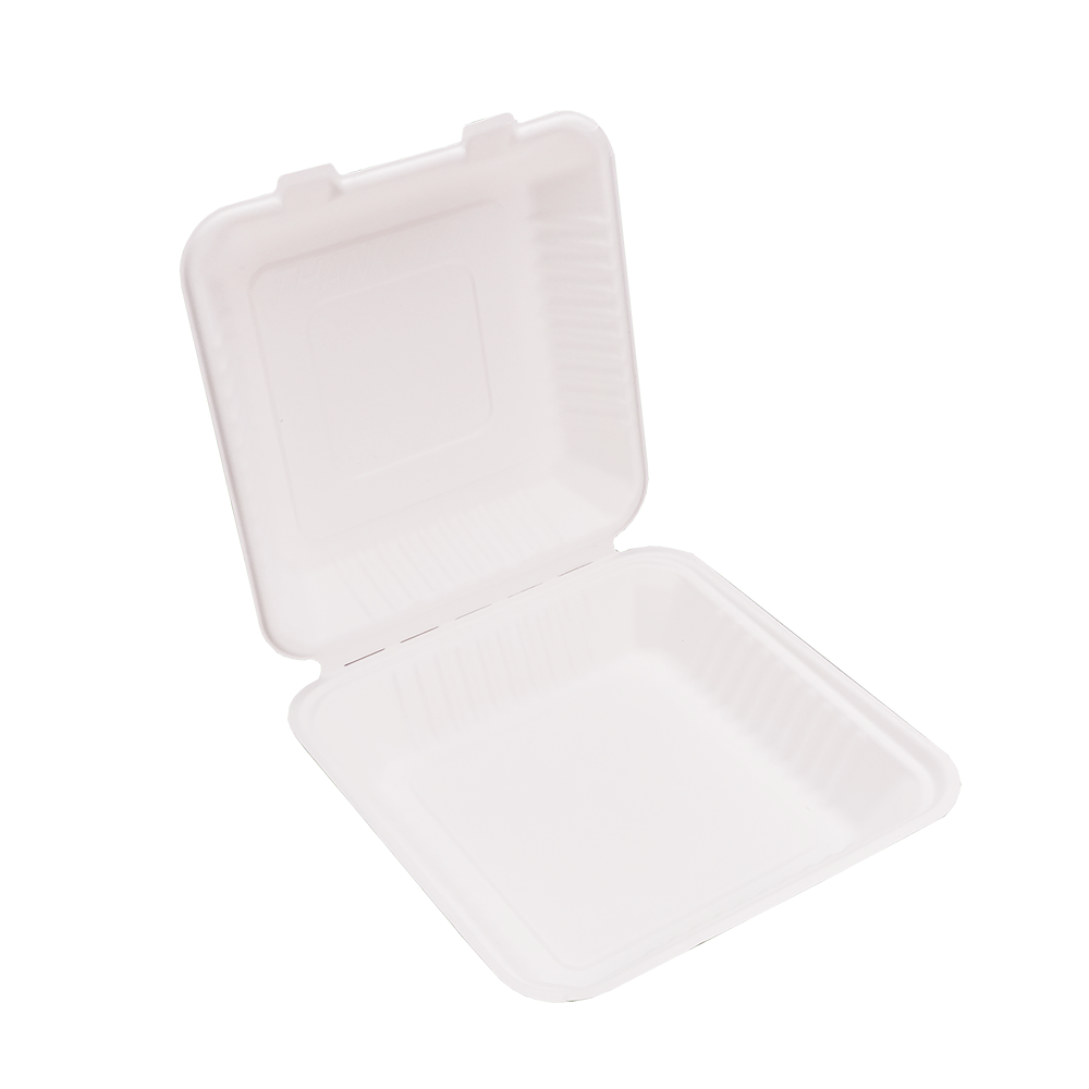 3 Compartments Clamsell Food Container Takeaway Box 9″ x 9″ – Pack of 100