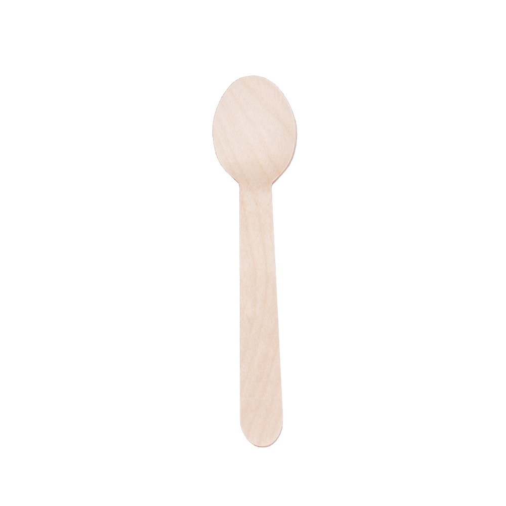 Disposable Cutlery 6″ Wooden Spoons – Pack of 100