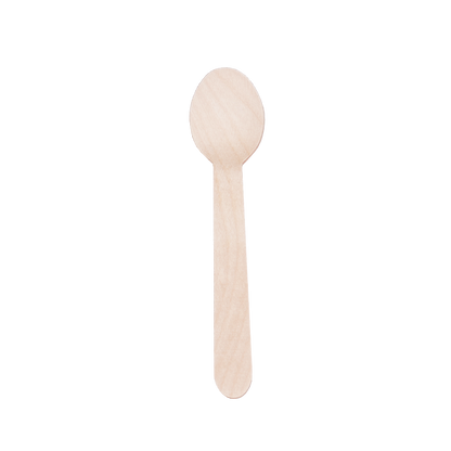 Disposable Cutlery 6″ Wooden Spoons – Pack of 100