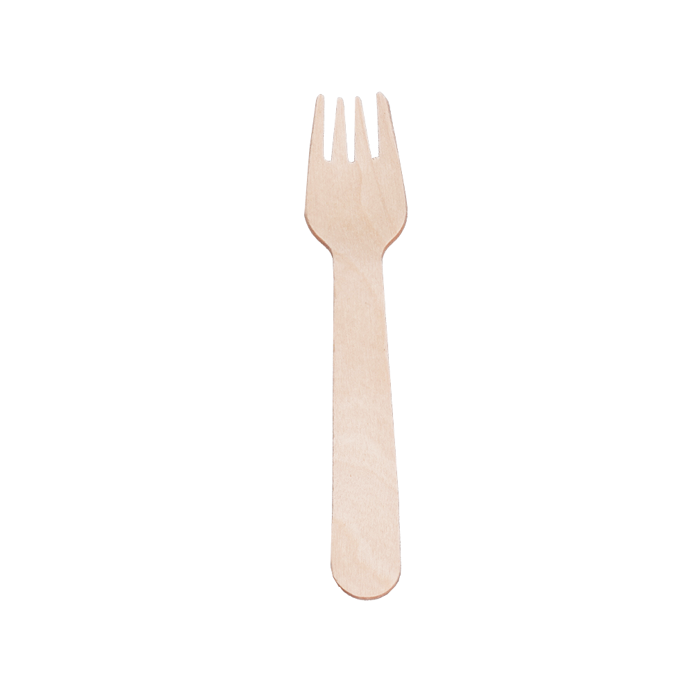 Disposable Cutlery 6″ Wooden Forks – Pack of 100