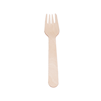 Disposable Cutlery 6″ Wooden Forks – Pack of 100