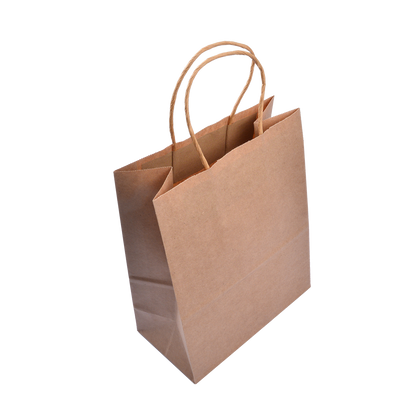 EcoFlavour Craft Paper Takeaway Bags – Medium – Pack of 50