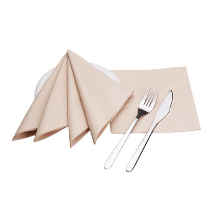 EcoFlavour Bamboo Pulp 2ply Premium Paper Napkins 33x33cm – Natural Colour – Pack of 100