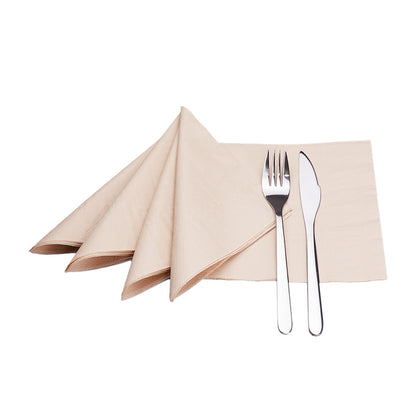 EcoFlavour Bamboo Pulp 2ply Premium Paper Napkins 33x33cm – Natural Colour – Pack of 100