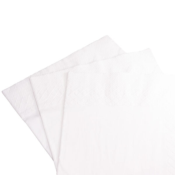 EcoFlavour Wood Pulp 2ply Paper Napkins 33x33cm -White – Pack of 100 – Premium Range