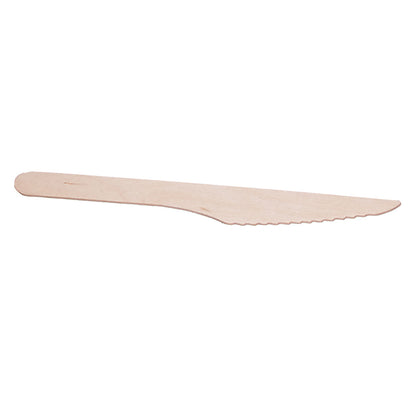 Disposable Cutlery 6″ Wooden Knives – Pack of 100