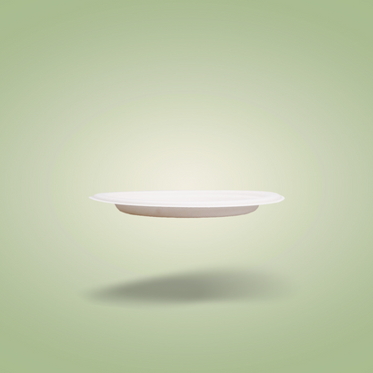 EcoFlavour Round Bagasse Plates Plain 7″ / 18cm – (Pack of 125)