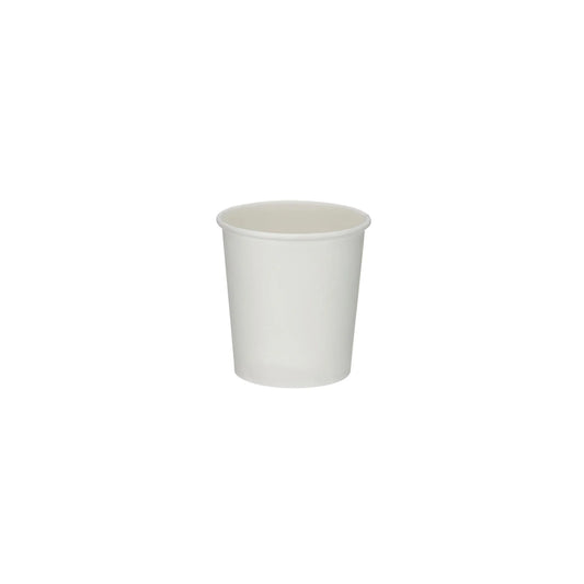 6oz - White Paper Single Wall Hot Cup (50)